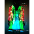 Fiber Optic Light-up Dresses Latin Dance Led Dress for Christmas Party